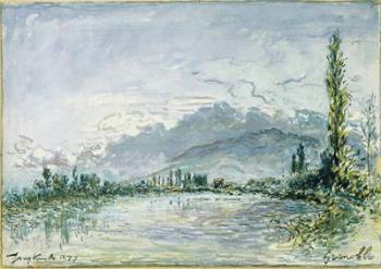 The River Isere at Grenoble, 1877 (w/c on paper) | Obraz na stenu
