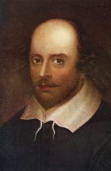 Portrait of William Shakespeare (1564-1616) (colour litho) | Obraz na stenu