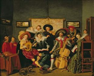 A Musical Party, c.1625 (oil on panel) | Obraz na stenu