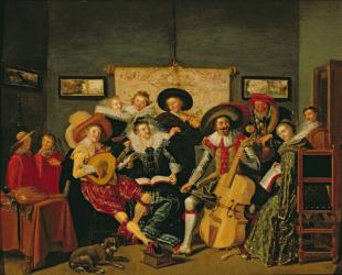 A Musical Party, c.1625 (oil on panel) | Obraz na stenu