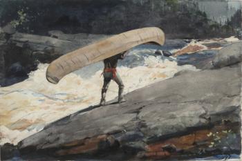 The Portage, 1897 (w/c on paper) | Obraz na stenu