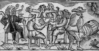 The Wine-Coopers Delight, from 'A book of Roxburghe Ballads' (woodcut) (b/w photo) | Obraz na stenu