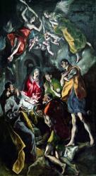 The Adoration of the Shepherds, from the Santo Domingo el Antiguo Altarpiece, c.1603-14 (oil on canvas) | Obraz na stenu