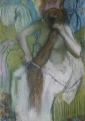 Woman Combing her Hair, 1887-90 (pastel on paper) | Obraz na stenu