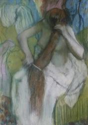 Woman Combing her Hair, 1887-90 (pastel on paper) | Obraz na stenu