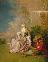 The Shy Lover, 1718 (oil on canvas) | Obraz na stenu