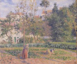 Vegetable Garden at the Hermitage, Pontoise, 1879 (oil on canvas) | Obraz na stenu