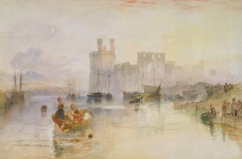 Caernarvon Castle, c.1833 (watercolour over graphite) | Obraz na stenu