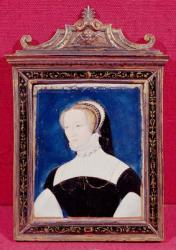 Portrait presumed to be Marguerite de Valois (1492-1549) (painted enamel) | Obraz na stenu