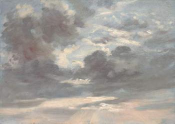 Cloud Study: Stormy Sunset, 1821-2 (oil on paper on canvas) | Obraz na stenu