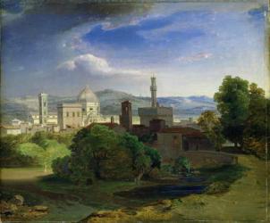 View over Florence, c.1829 (oil on canvas) | Obraz na stenu