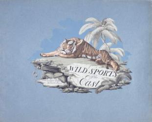 Wild Sports of the East, from 'Oriental Field Sports' by Thomas Williamson, pub. by Edward Orme, 1807 (stencil) | Obraz na stenu