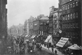 Market Street, Manchester, c.1910 (b/w photo) | Obraz na stenu