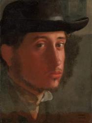 Self-portrait, 1857-8 (oil on paper, laid down on canvas) | Obraz na stenu