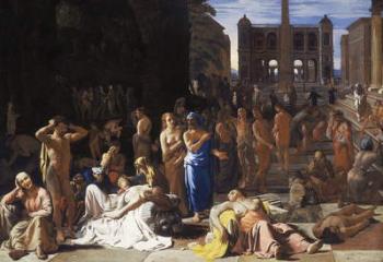 Plague in an Ancient City, c.1652-4 (oil on canvas) | Obraz na stenu