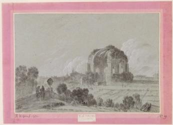 Temple of Minerva Medici, Rome, 1754 (drawing and w/c on paper) | Obraz na stenu