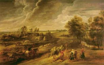 Peasants returning from the fields, c.1632-34 (oil on panel) | Obraz na stenu