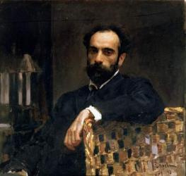 Portrait of the artist Isaak Ilyich Levitan (1860-1900), 1893 (oil on canvas) | Obraz na stenu