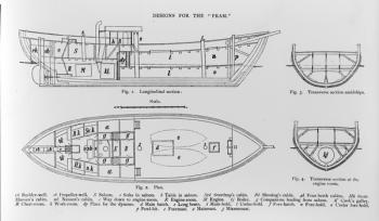 Designs for the "Fram", an illustration from 'Farthest North' by Fridtjof Nansen, published 1897 (engraving) | Obraz na stenu