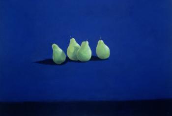 Pears on a Blue Cloth | Obraz na stenu