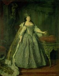 Portrait of the Empress Anna Ivanovna (1693-1740) 1730 (oil on canvas) | Obraz na stenu
