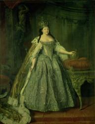 Portrait of the Empress Anna Ivanovna (1693-1740) 1730 (oil on canvas) | Obraz na stenu