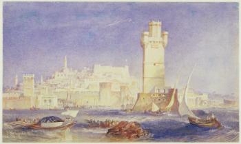 Rhodes, c.1823-24 (w/c & bodycolour on paper) | Obraz na stenu