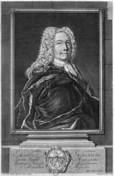 Emanuel Swedenborg (1688-1772) (engraving) (b/w photo) | Obraz na stenu