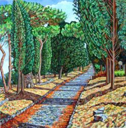 The Appia Antica, (oil on canvas) | Obraz na stenu