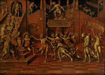 Allegory of Slander or, Allegory of Fortune (oil on panel) | Obraz na stenu