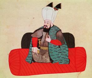 Portrait of Sultan Selim II 'The Destroyer' (gouache on paper) | Obraz na stenu