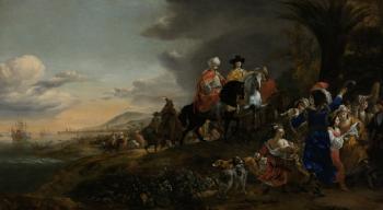 The Dutch Ambassador on his Way to Isfahan, 1653-59 (oil on canvas) | Obraz na stenu