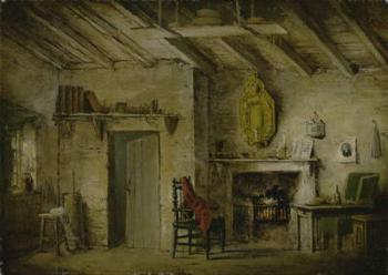 The Deans' Cottage, stage design for 'The Heart of Midlothian', c.1819 (oil on canvas) | Obraz na stenu