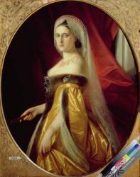 Portrait of Grand Duchess Maria Nikolaevna (1819-76) President of the St. Petersburg Art Academy (oil on canvas) | Obraz na stenu