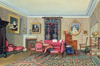 Interior in Pavlino, 1840s (w/c on paper) | Obraz na stenu
