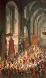 The Investiture Joseph II (1741-90) following his coronation as Emperor of Germany in Frankfurt Cathedral, 1764 | Obraz na stenu