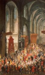 The Investiture Joseph II (1741-90) following his coronation as Emperor of Germany in Frankfurt Cathedral, 1764 | Obraz na stenu