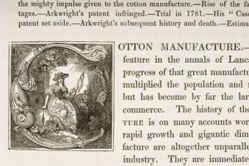 Historiated Initial C, from a book on British Cotton Manufacturing (litho) | Obraz na stenu