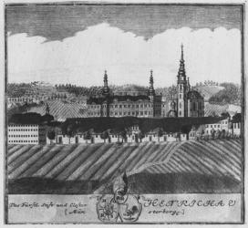 The Henrykow abbey (engraving) | Obraz na stenu