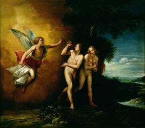 The Expulsion of Adam and Eve (oil on canvas) | Obraz na stenu