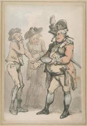 The Recruiting Sergeant, c.1790 (pen & ink and w/c on paper) | Obraz na stenu