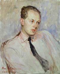 Study for a portrait of Pierre Drieu La Rochelle (1893-1945) 1924 (oil on canvas) | Obraz na stenu