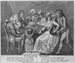 Twelfth Night, 1794 (engraving) | Obraz na stenu