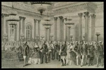 A St. Petersburg Ball in the 1860s (engraving) | Obraz na stenu
