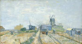 Vegetable Gardens and the Moulin de Blute-Fin on Montmartre, 1887 (oil on canvas) | Obraz na stenu