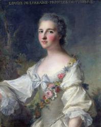 Louise-Henriette-Gabrielle de Lorraine (1718-88) Princess of Turenne and Duchess of Bouillon, 1746 (oil on canvas) | Obraz na stenu
