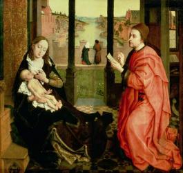 St. Luke Drawing a Portrait of the Virgin (oil on panel) | Obraz na stenu