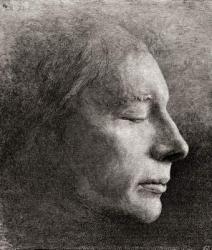 The death mask of John Keats, from 'The Century Illustrated Monthly Magazine', published 1884 (engraving) | Obraz na stenu