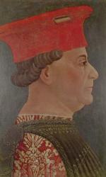 Francesco Sforza (1401-66) Duke of Milan (oil on canvas) | Obraz na stenu