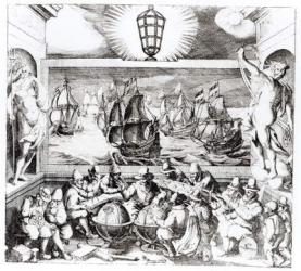 Navigation Titlepage, 1600 (engraving) (b/w photo) | Obraz na stenu